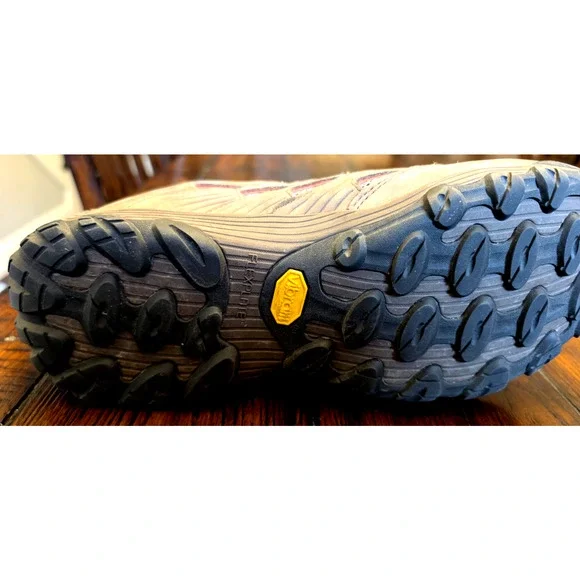 Merrell Boulder Trail Hiking Shoes Mens 9.5 D Brown Vibram Sole EUC - Picture 6 of 8